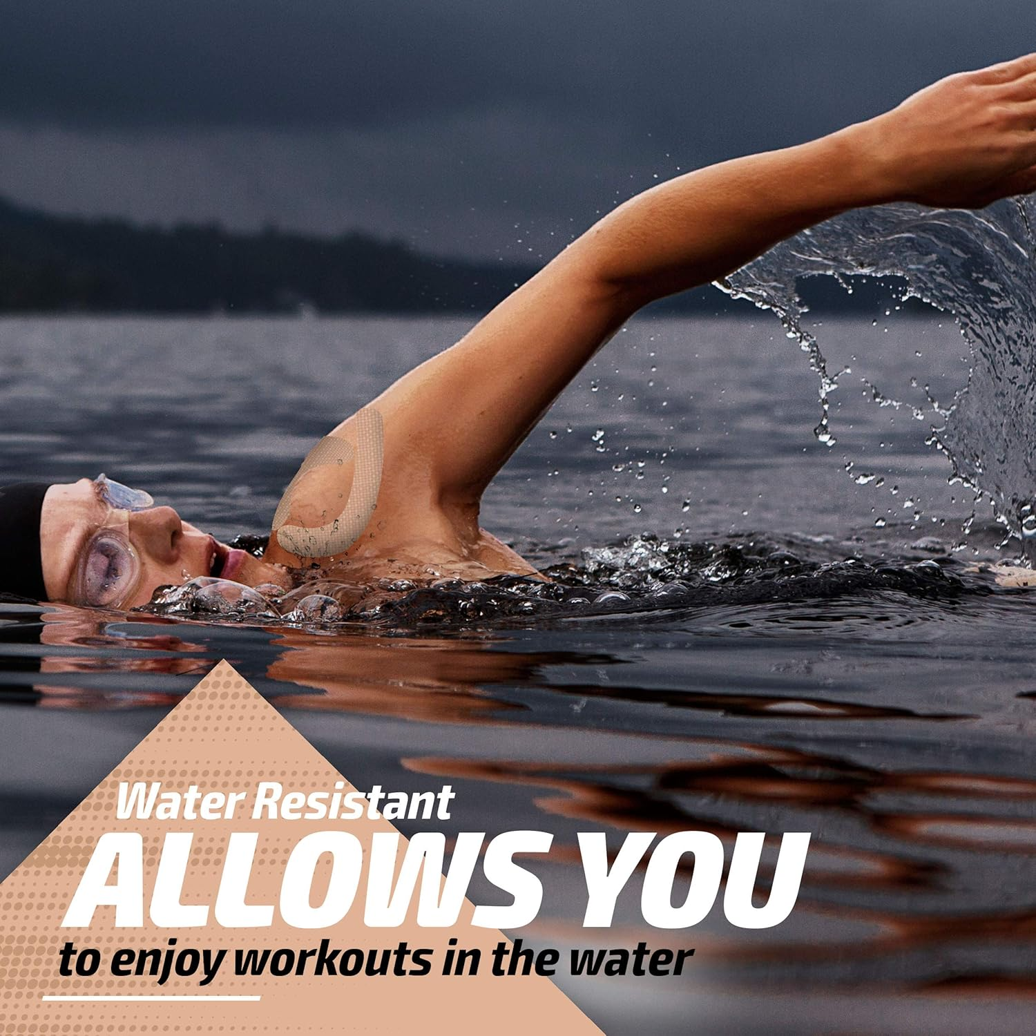 Physix Gear Sport Kinesiology Tape with Illustrated E-Guide - 16Ft Uncut Roll - Best Relief Adhesive for Muscles, Shin Splints, Knee & Shoulder Aches - 24/7 Waterproof Therapeutic Aid image number 6