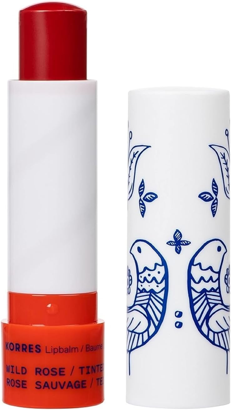 KORRES Nourishing Lip Balm Thyme Honey, Shimmering Lip Care with St. John'S Wort Oil, Dermatologically Tested & Vegan, 4.5 G