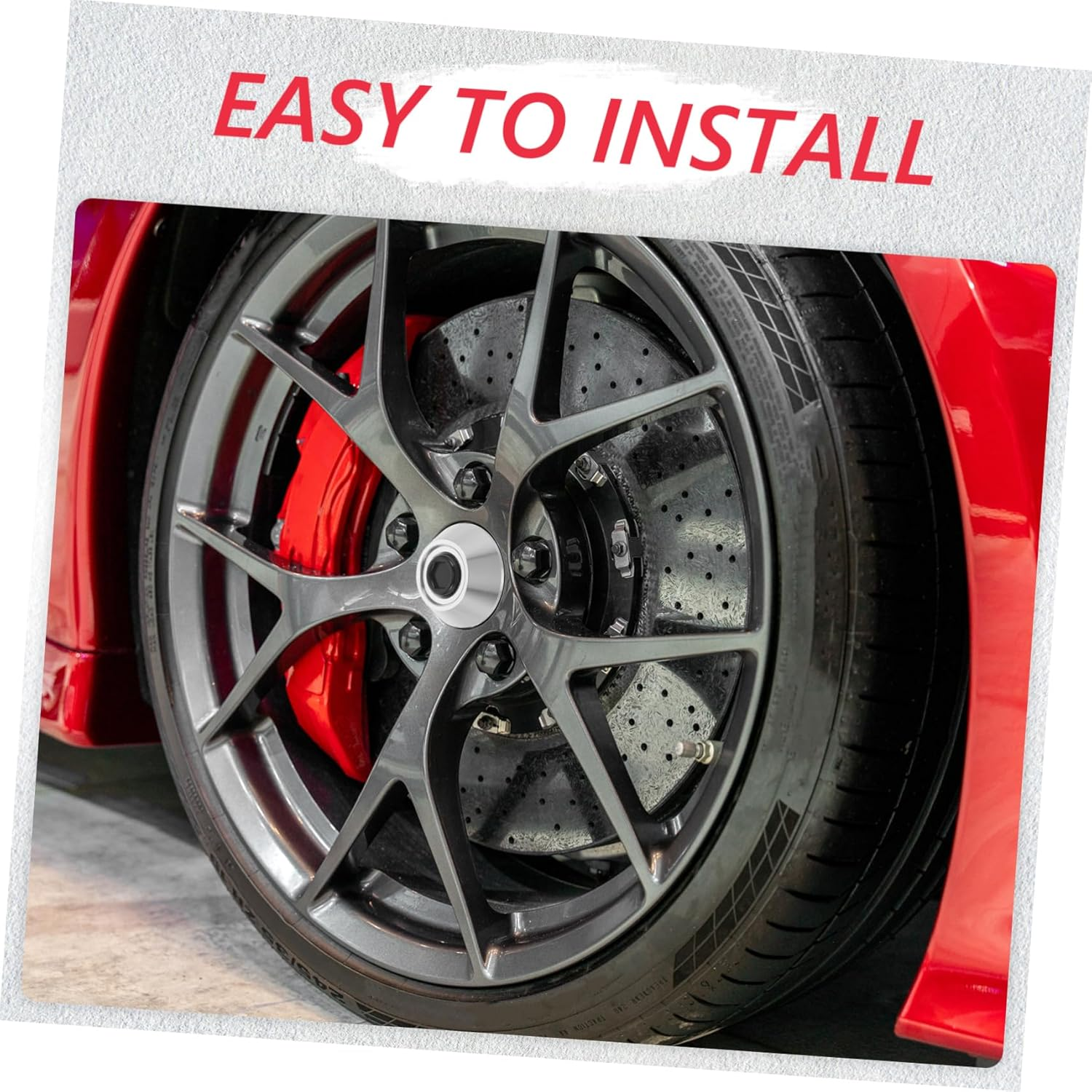 CLISPEED Aluminum Alloy Wheel Hubcaps for Racing Car Wheel Center Caps Inner Diameter Vehicle Rim Hub Caps for Automotive Accessories image number 4