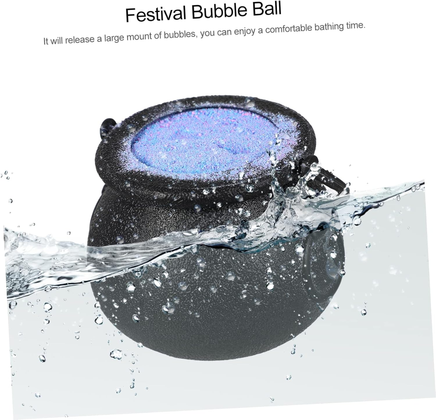 PLAFOPE Bathroom Bath Witch Bubble Pot Halloween Bath Balls No Powder Leak Enjoy the Scent image number 6