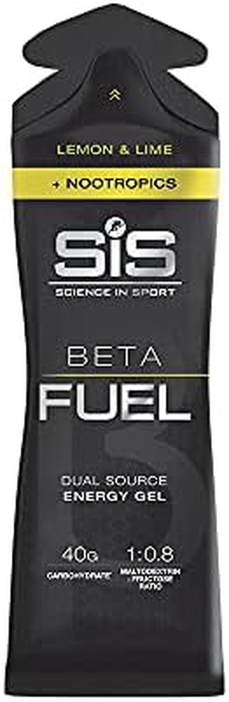 Science in Sport BETA Fuel Gels Dual Source Energy Gel, Lemon and Lime Flavour, 40G of Carbs per Pack, 60 Ml Pack (6 Pack) image number 6