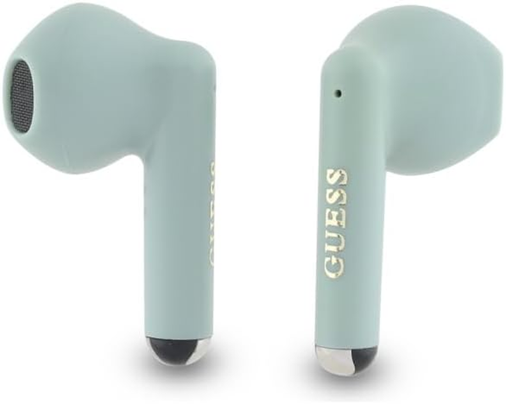 CG Mobile Guess Bluetooth Headphones TWS + Docking Station Printed Classic Logo Green