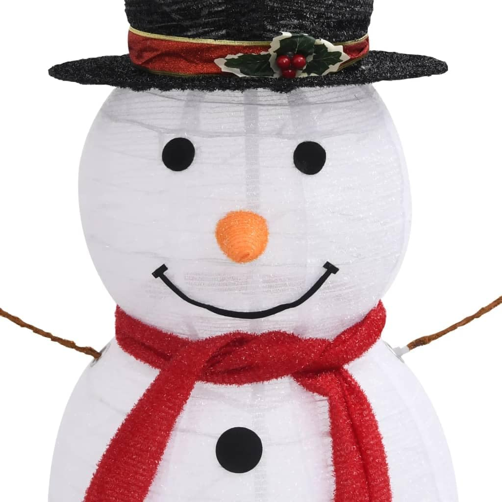Decorative Christmas Snowman Figure LED Luxury Fabric 120Cm image number 1