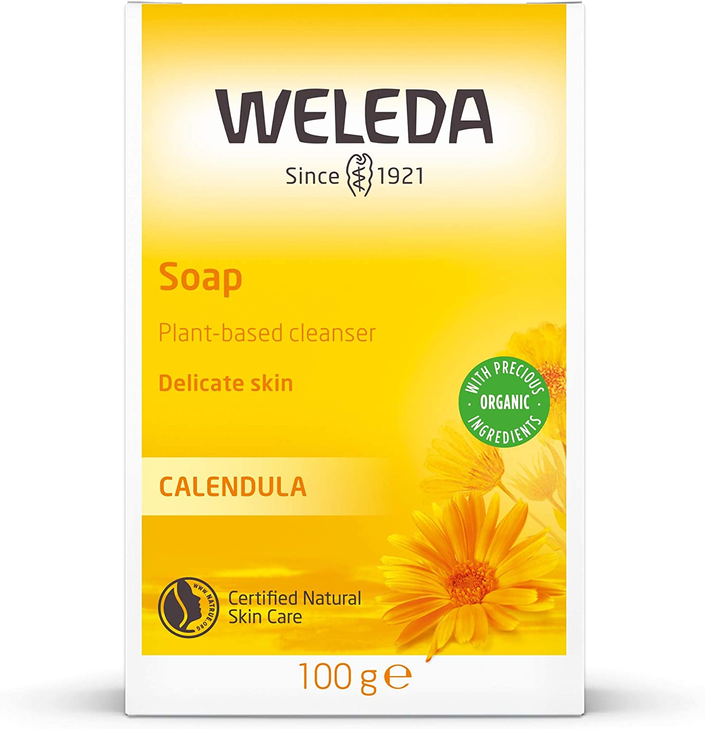 WELEDA Calendula Soap 100G | Delicate Skin | Plant Based Cleanser | Organic | Vegan image number 1