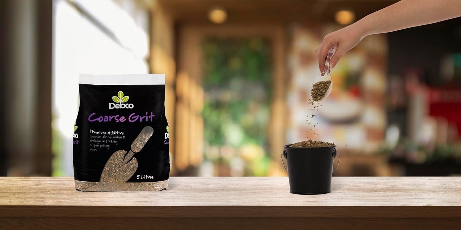 Debco Coarse Grit for Potting Mixes 5L - Improves Air Circulation & Drainage - for Creating Own Mixes - Bonsai Mix & Open Cutting Mix image number 4