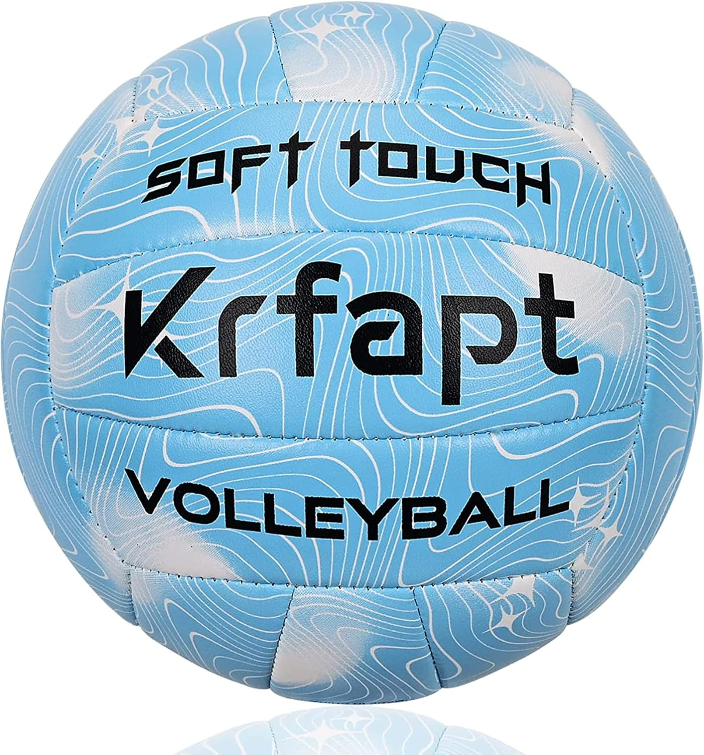 Krfapt Volleyball Beach Volleyballs Official Size 5, Touch Volley Ball Training for Outdoor Indoor Play