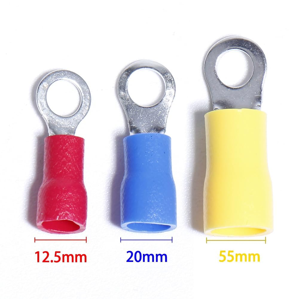 Aikoolwer Wire Crimp Connectors Crimping Pliers Crimper Kit AWG 22-10 Insulated Butt Spade Fork Ring Terminals Ratcheting Tool Automotive Electrical image number 3