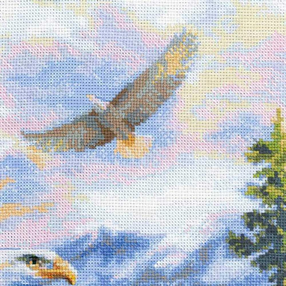 RIOLIS 1471 - Flight - Counted Cross Stitch Kit 19.75" X 15.75" Zweigart 14 Ct. White AIDA 28 Colors image number 2