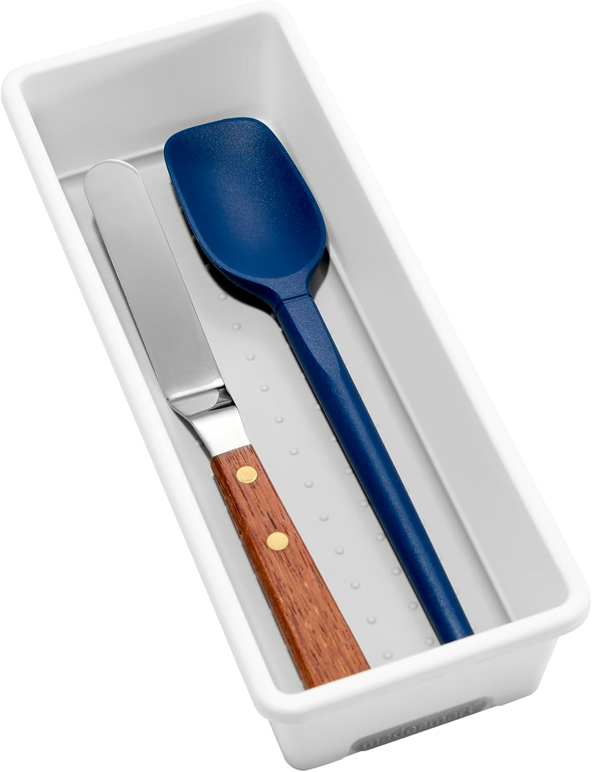 Madesmart Classic Bin, Narrow, White 12.75" X 3.75"