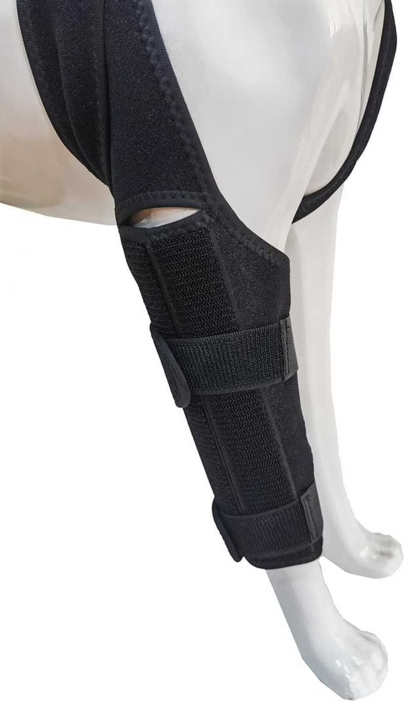 Dog Knee Brace for Cruciate Ligament Injuries, Joint Pain and Soreness, Better Recovery ACL Brace, Adjustable Back Leg Brace Dogs (L, Black) image number 4