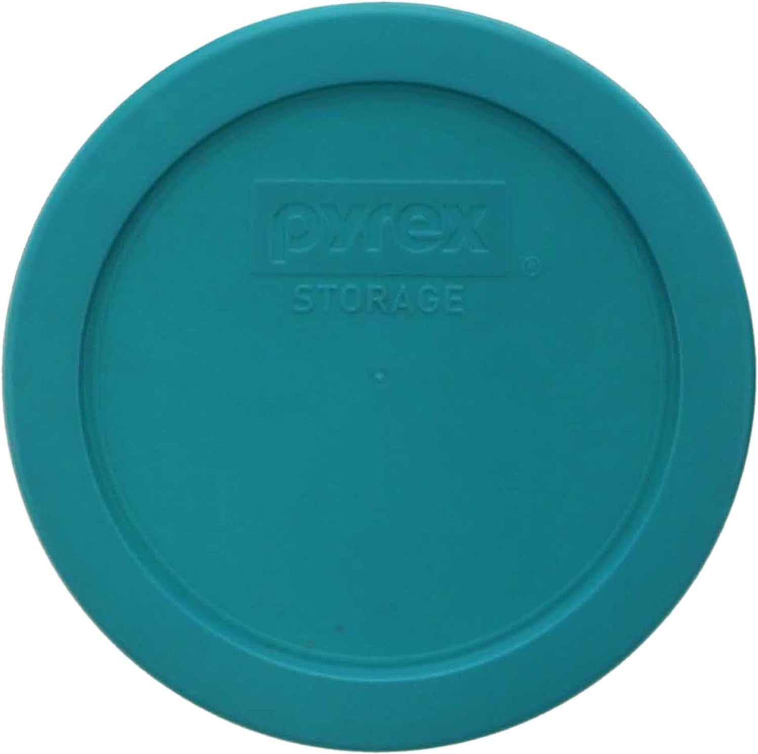 Pyrex 7201-PC 4 Cup Turquoise round Plastic Lid - 4 Pack image number 2