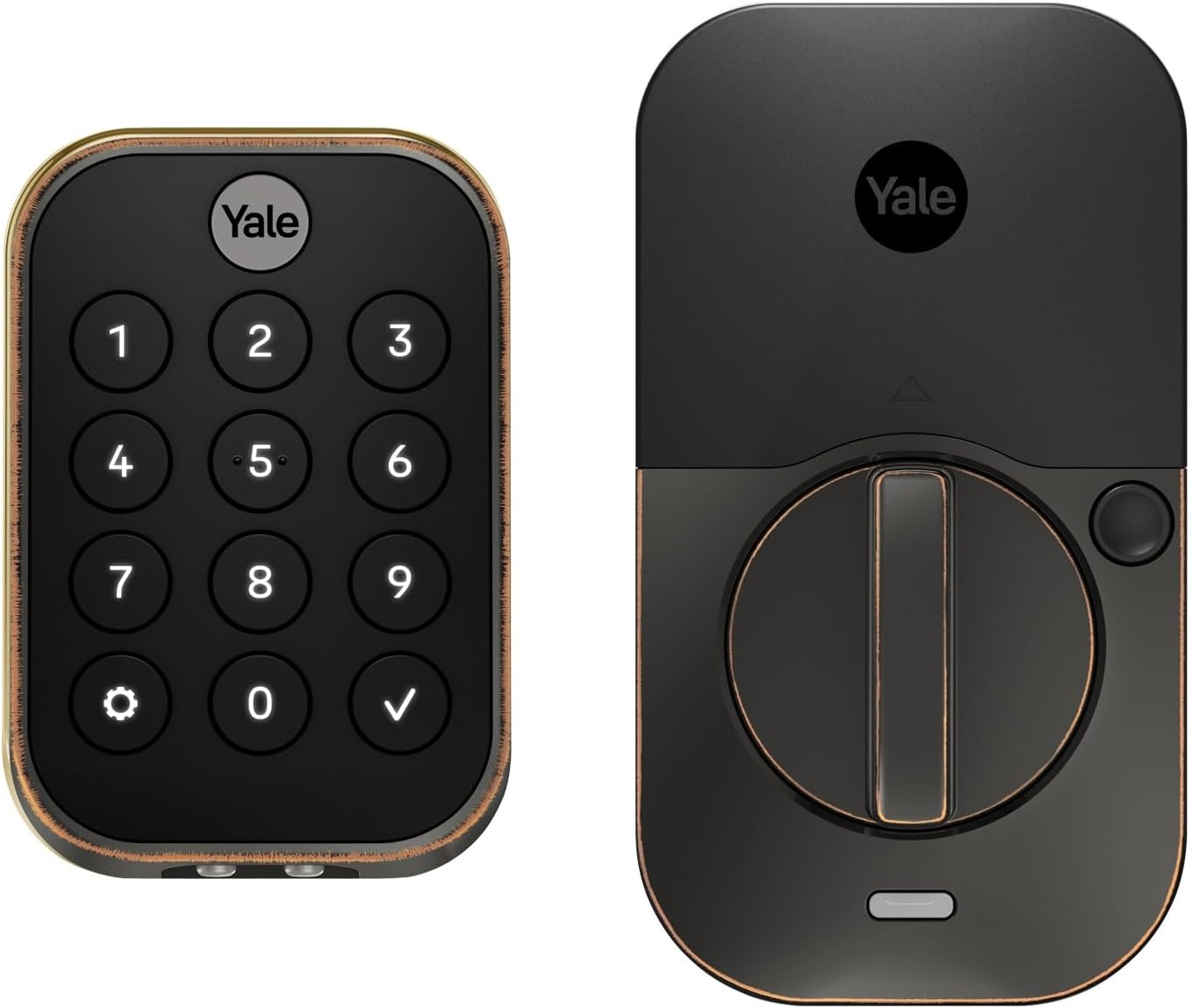 Yale Security Assure Lock 2, Key-Free Keypad Lock with Bluetooth, Oil Rubbed Bronze