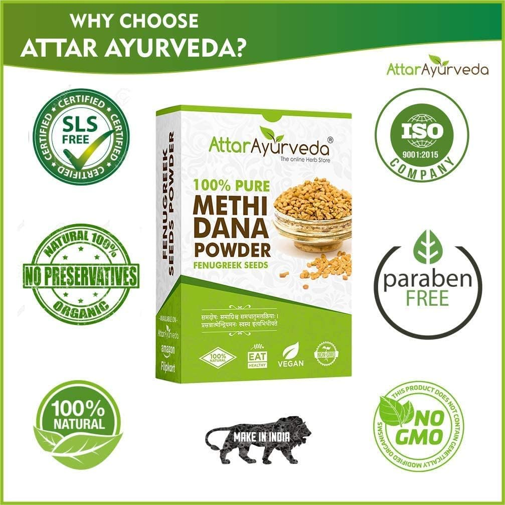 Roti Attar Ayurveda Methi Powder for Hair Growth 400G image number 2