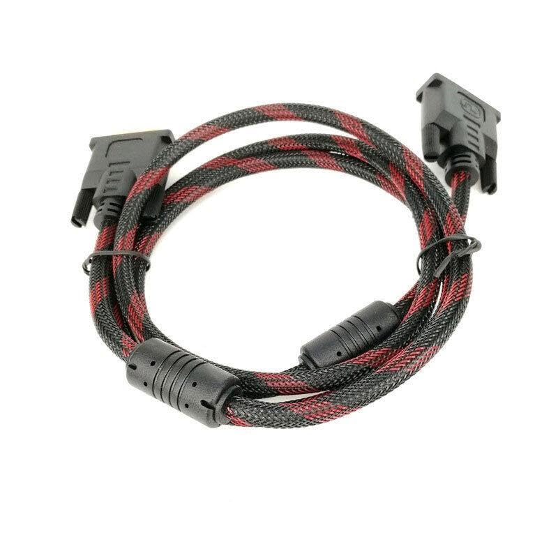 DVI to DVI Cable Male DVI-D for LCD Monitor Computer PC Projector DVD Cord Lead - High-Speed Transmission with Gold-Plated Connectors - Available in Multiple Lengths