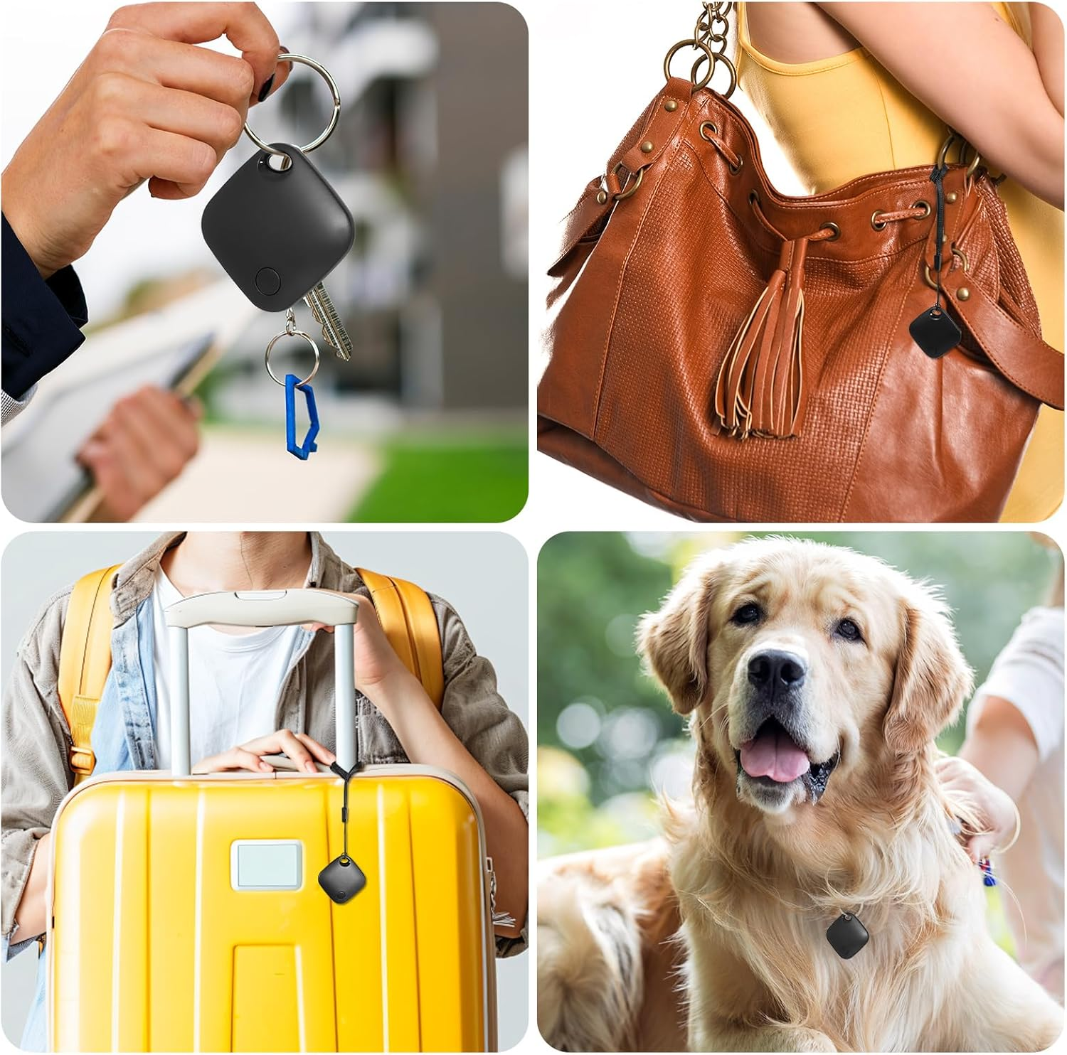 AURTEC Smart GPS Tracker for Pets, Vehicles, Keys & Luggage - Compatible with Apple Find My App (Ios Only), Real-Time Global Location Tracking, Long Battery Life, Geo-Fencing, 4 Pack image number 4