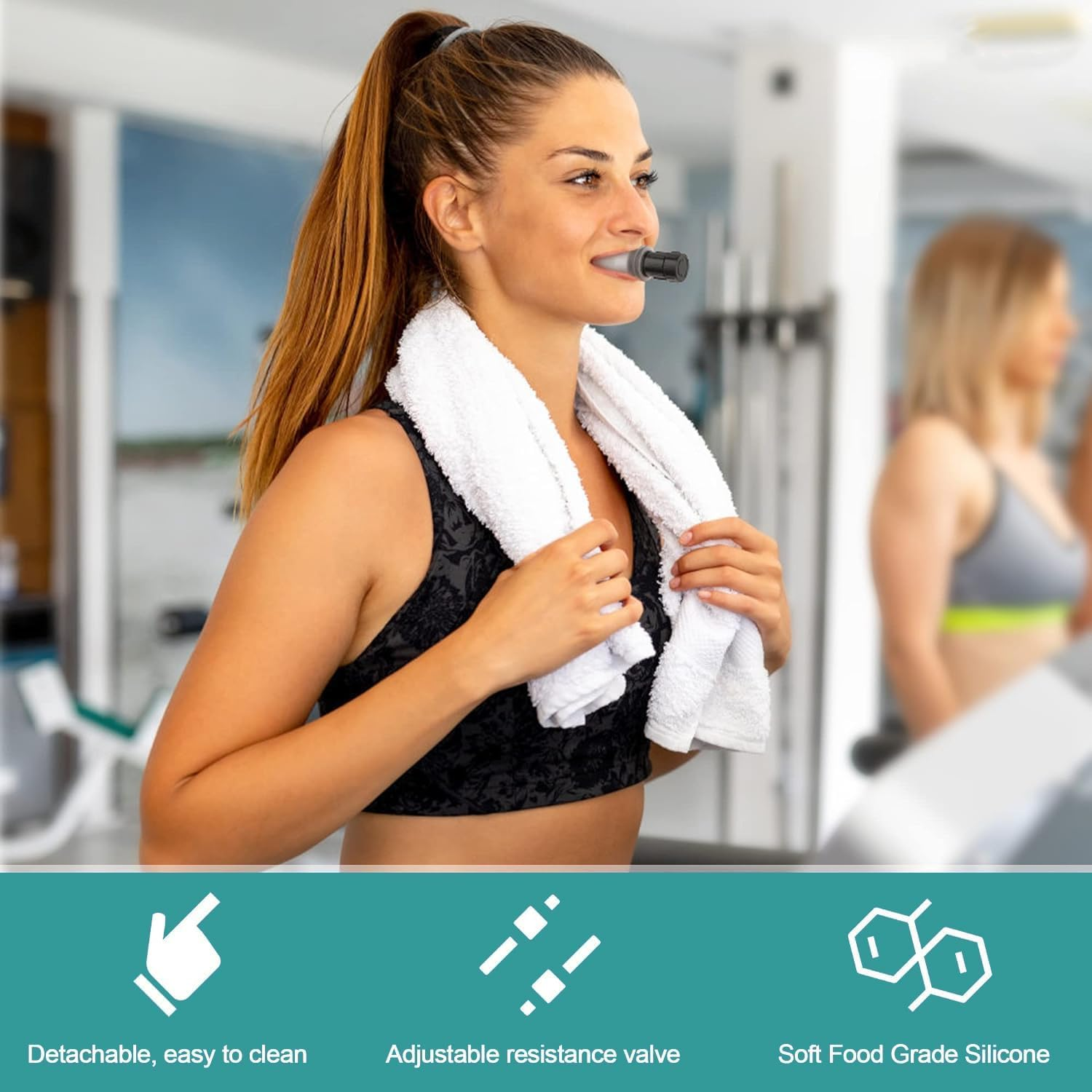 Airvantage Natural Breathing Exerciser Trainer for Drug-Free Respiratory Therapy │ Breathe Easier with Stronger Lungs │ Guided Ebook Included (White) image number 4