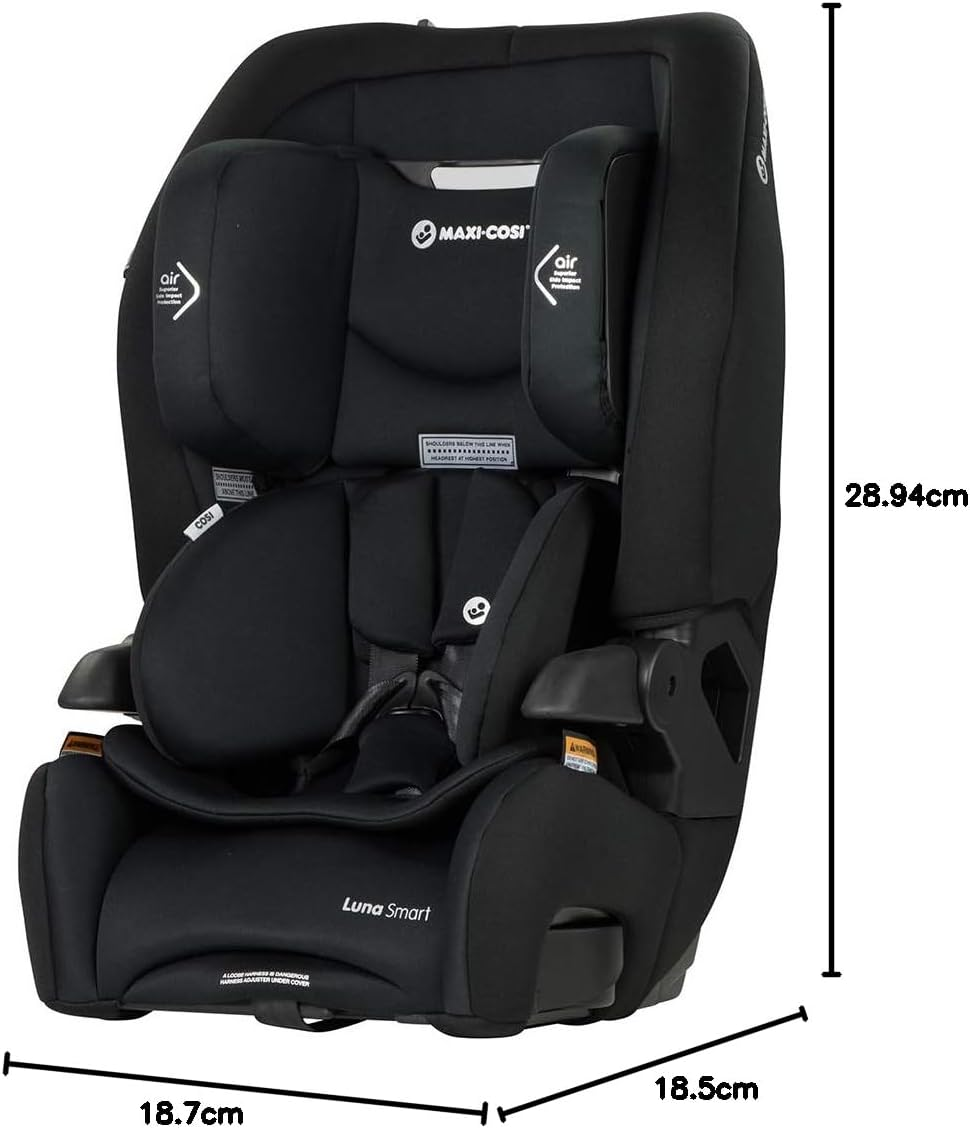 Maxi Cosi Luna Smart Car Seat - Pitch Black image number 6