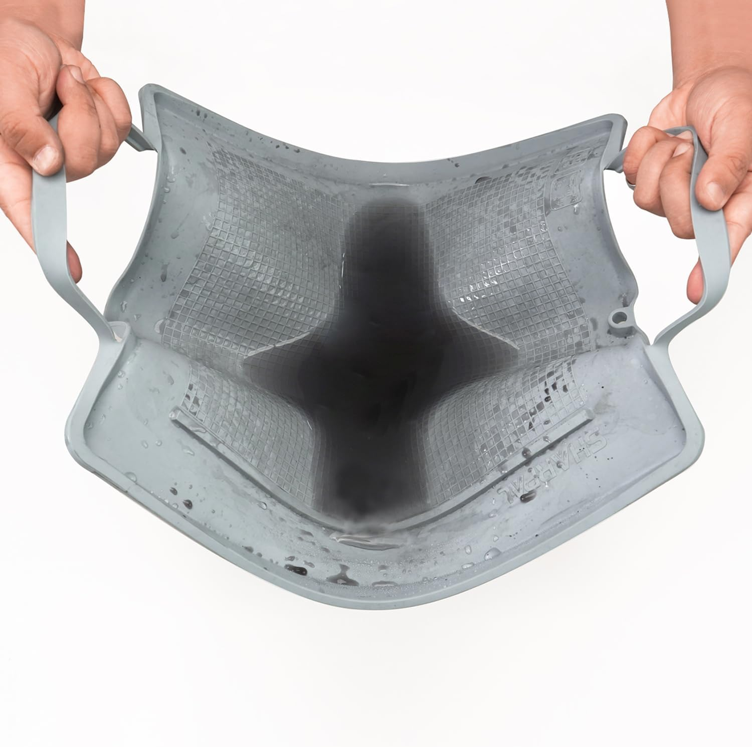 SHARPAL 149H Sharpen-No-Mess Silicone Sharpening Stone & Whetstone Tray, Knife Sharpener Mat with Anti-Slip Textures, Stopper Bar & Basket-Style Handles, 0.21 Gal (800 Ml) Water Storage, Easy to Clean image number 3