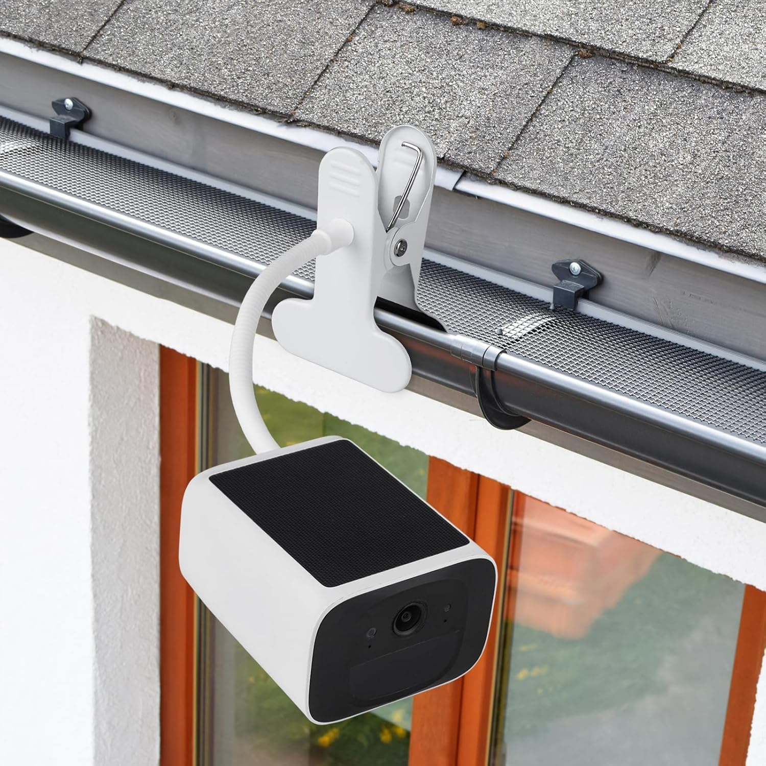 Security Camera Mount for Eufy Solocam S220/C210, Eufycam 2C/2C Pro, 3/S330, 3C/S300 Security Camera and Other Cameras with 1/4 Threaded Hole, Sturdy Flexible Clip Mount without Tools image number 5