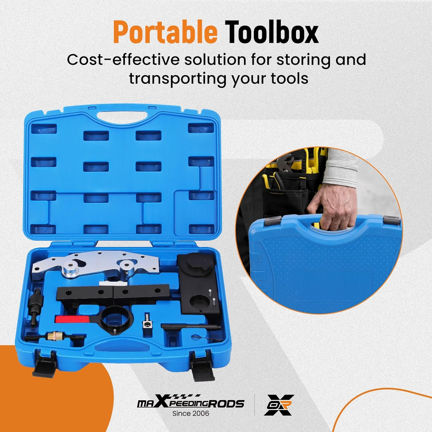 Maxpeedingrods Timing Tool Kit for BMW M52 M52TU M54 M56 6 Cylinder Engine Camshaft Alignment Timing Locking Tool Set, Pack of 8