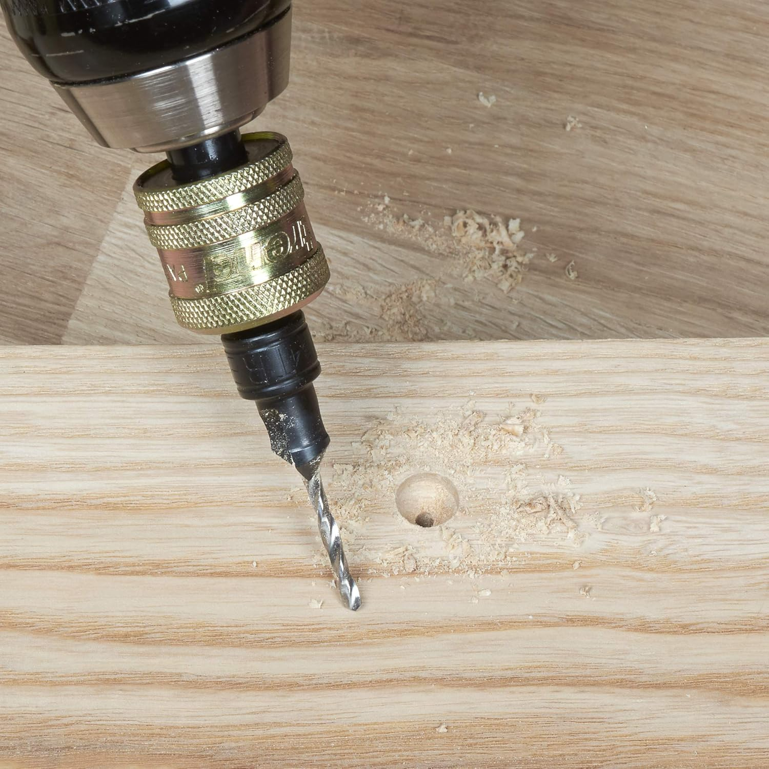 Trend Snappy 4-Piece Countersink & Plug Cutter Set, 1/4 Inch Hex Shank, Quick Release System, SNAP/PC/A image number 4