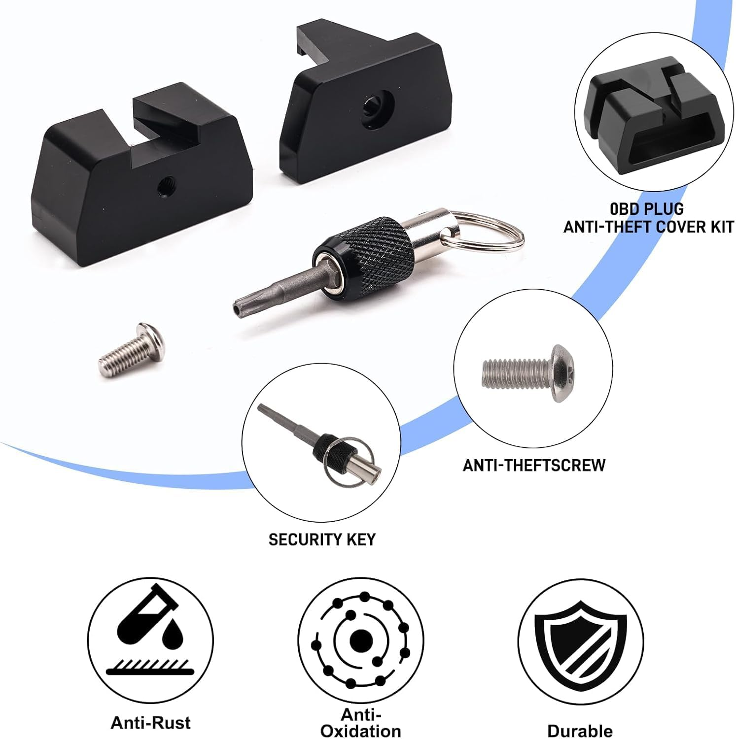 OYES OBD II Port Lock OBD 2 Port-Lock Car Diagnostic Port Protector image number 5