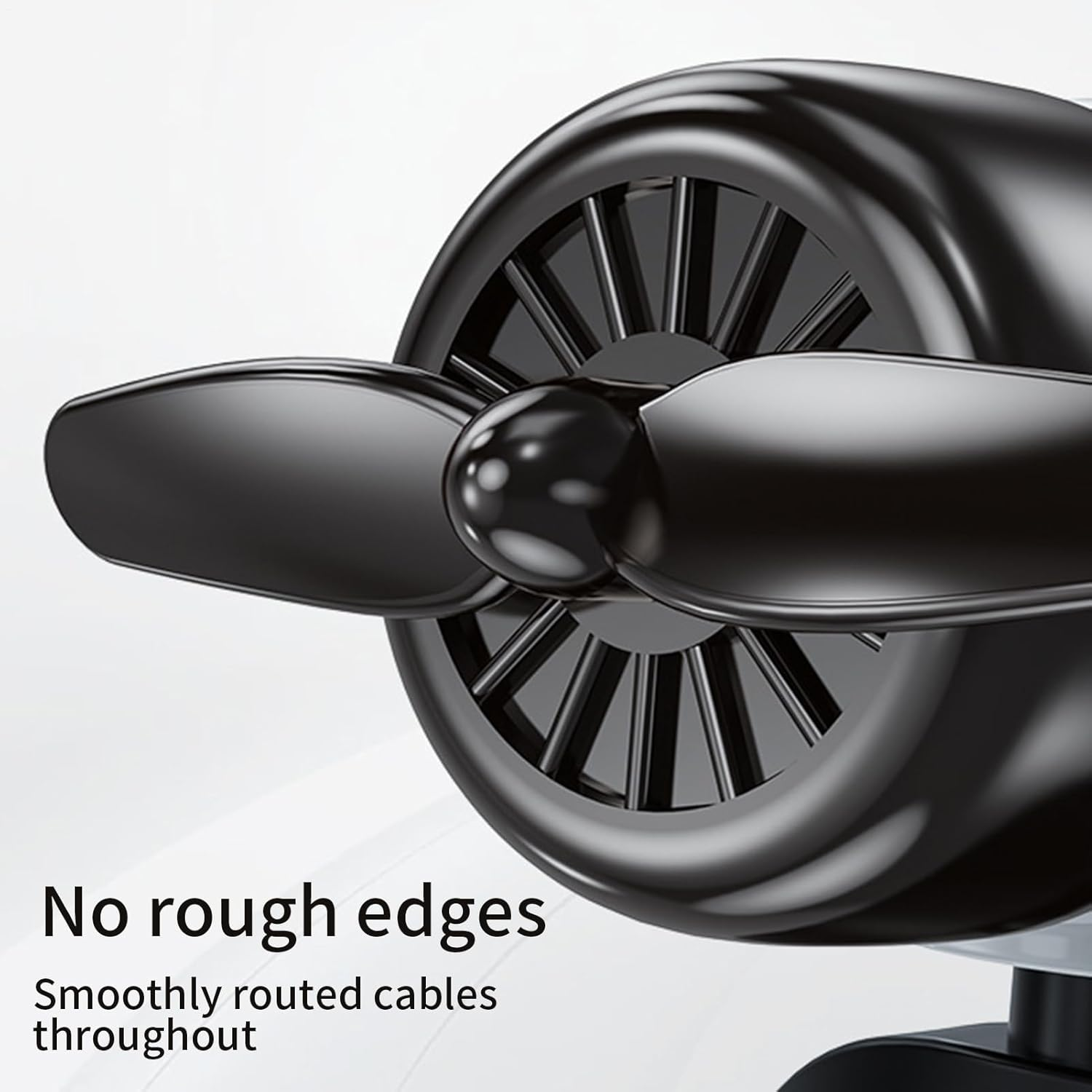 Solar Airplane Car Ornaments - Solar Powered Airplane Shaped Car Ornaments | Home Decorations for Travel Men Women Birthday Daily Christmas Private and Others image number 5