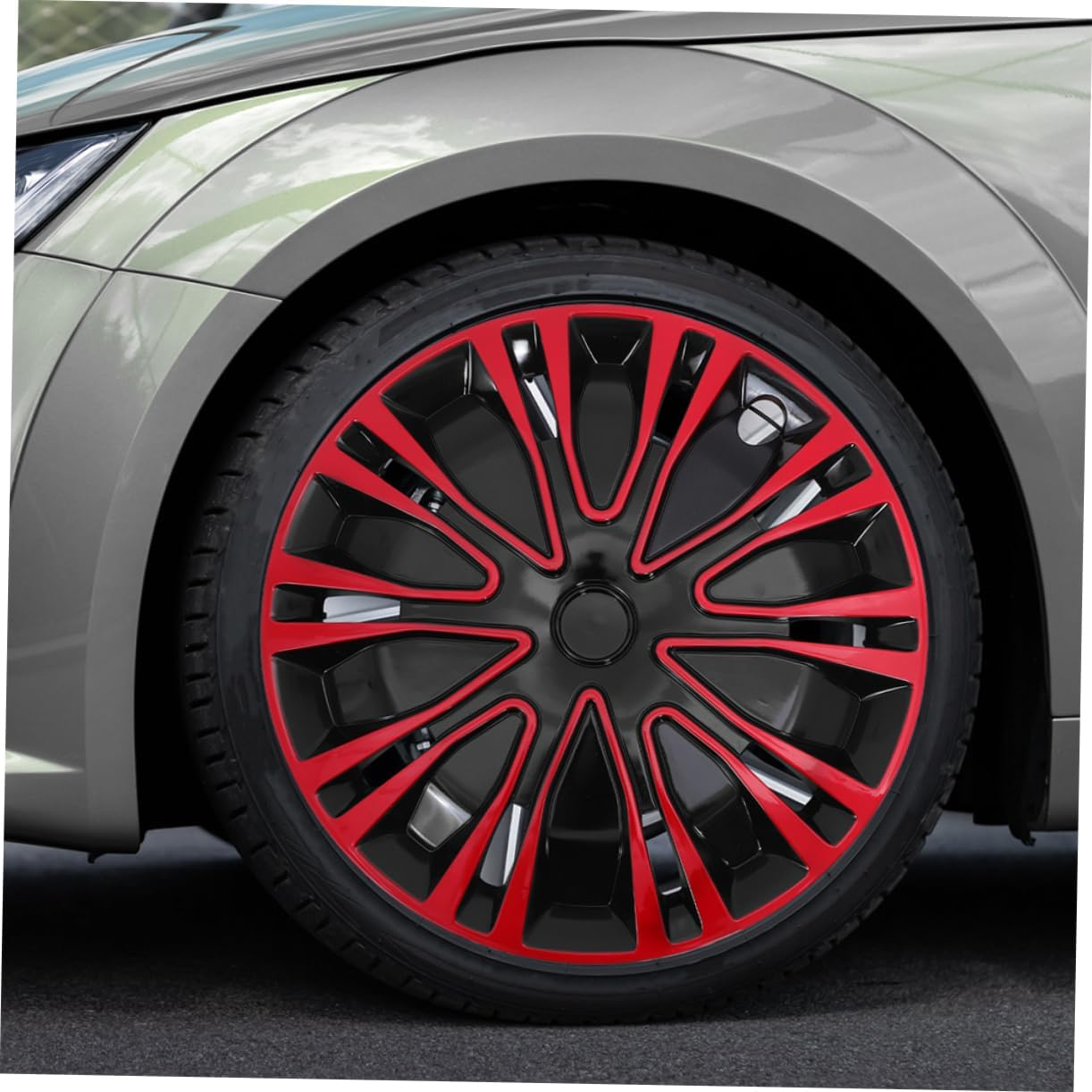 Anneome Car Hubcap Decoration Decorative Wheel Hub Covers Automotive Accessory for Car Exterior Decoration image number 5