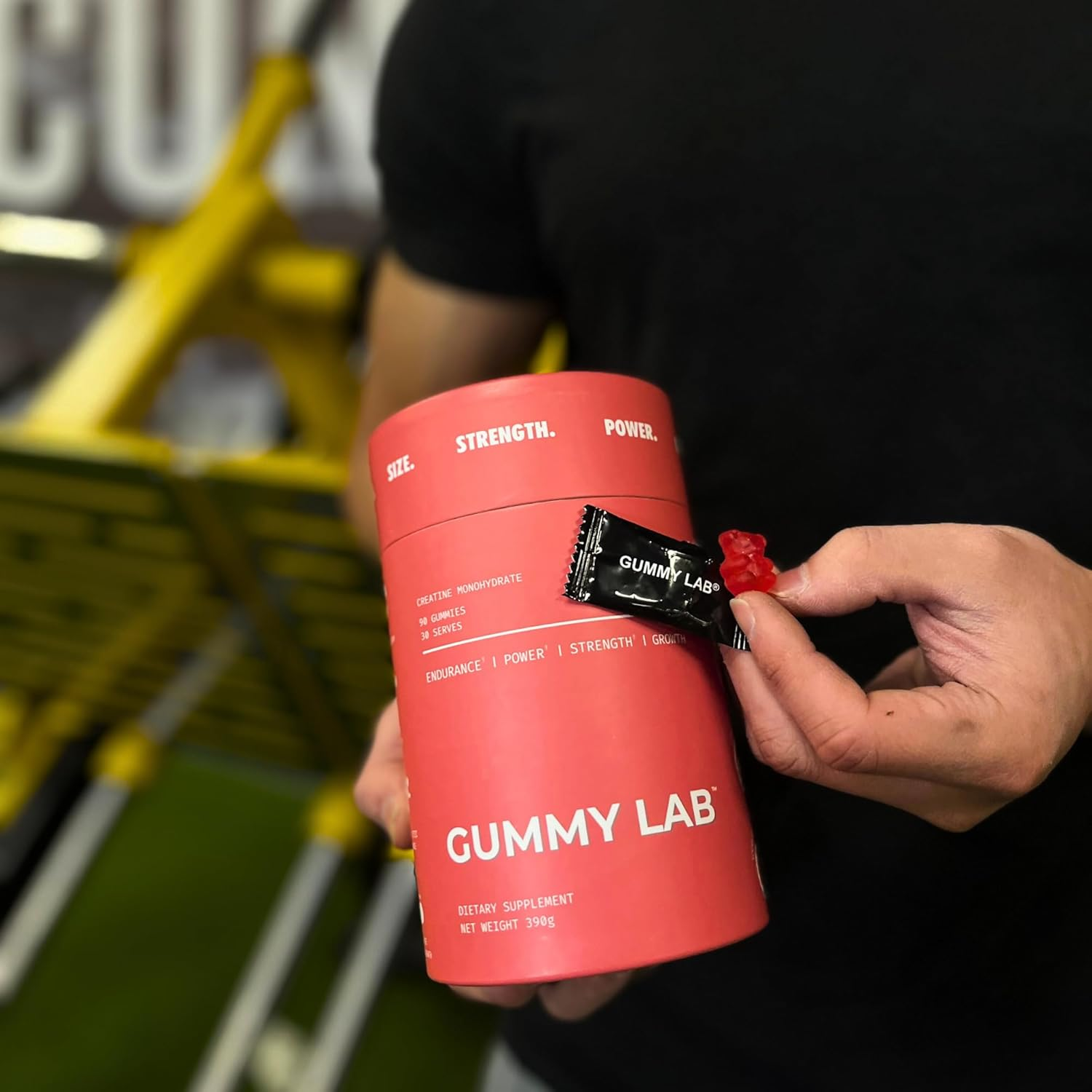 Creatine Monohydrate 5G Gummies Grape Flavour for Muscle Endurance, Growth and Power | Convenient Pre-Workout Supplement, 5000Mg per Serve, 90 Individually Wrapped Pieces, 30 Serves - the Gummy Lab image number 3