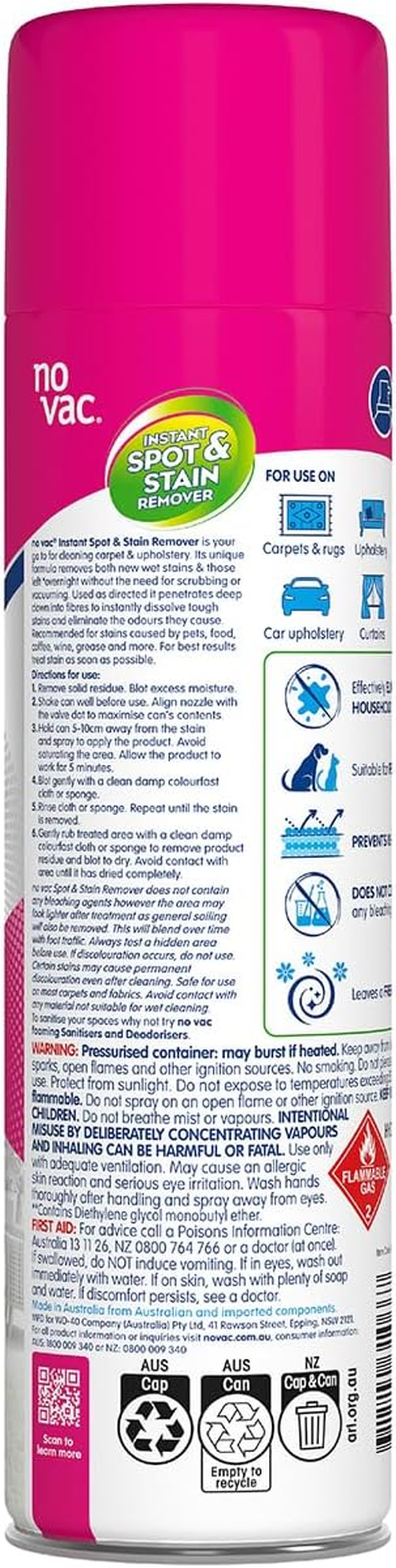 No Vac Carpet Spot and Stain Remover 500 G image number 3