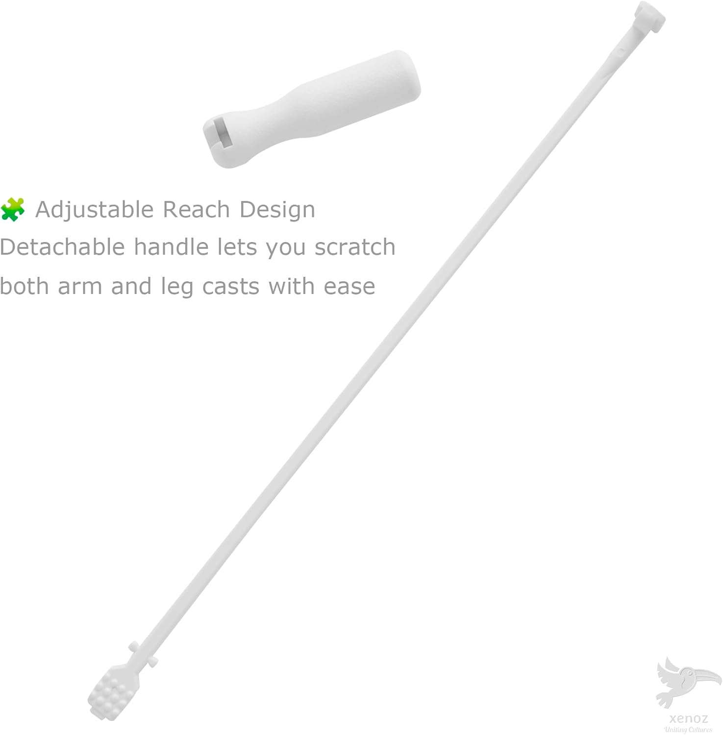 Xenoz Cast Scratcher for Arm & Leg &ndash; under Cast Itch Relief Tool for Kids & Adults &ndash; Broken Arm Must Have Gift &ndash; Made in Korea image number 1