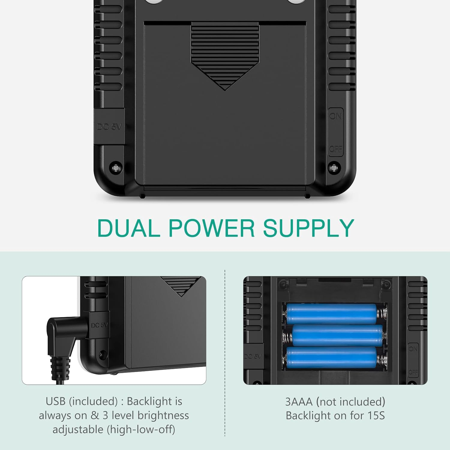 ORIA Digital Thermometer Hygrometer, Indoor Outdoor Temperature Humidity Monitor with 3 Remote Sensors, Wireless Thermometer with Backlight, Comfort Icon, Min/Max Records, for Home, Garden, Greenhouse image number 6