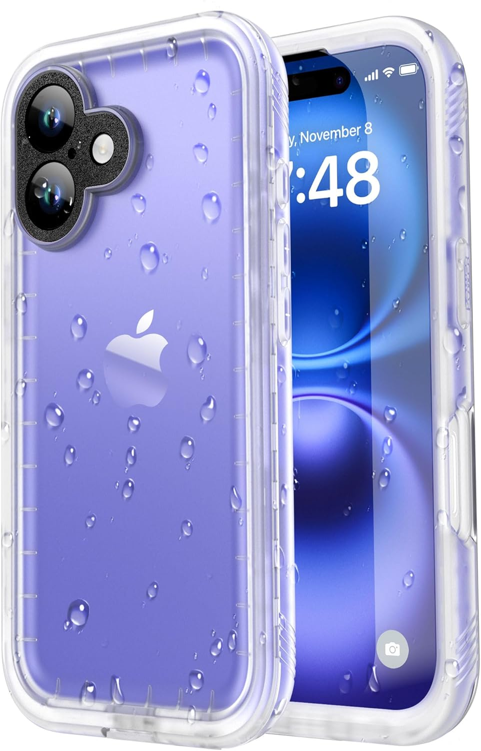 SPORTLINK for Iphone 16E Case - IP68 Waterproof Shockproof Dustproof, 360 Rugged Heavy Duty Cover with Built-In Screen Protector & Lanyard, Full Body Drop Proof Phone Case for Iphone 16E