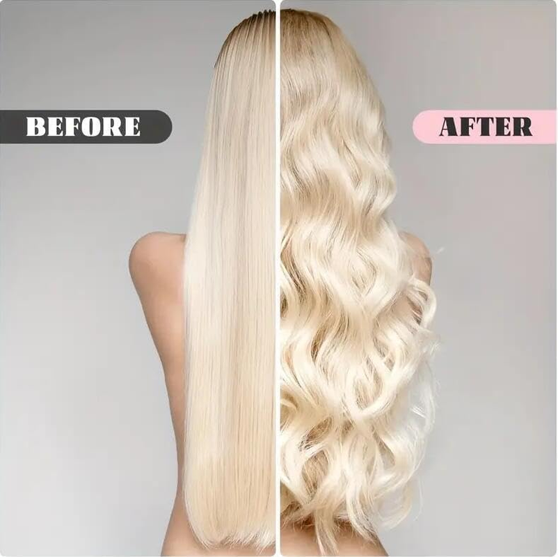 Heatless Curling Rod Leopard Print Heatless Curls Headband for Long Hair New Upgraded Skin No Heat Curler with Adjustable & Removable Rollers Girls & Women Use