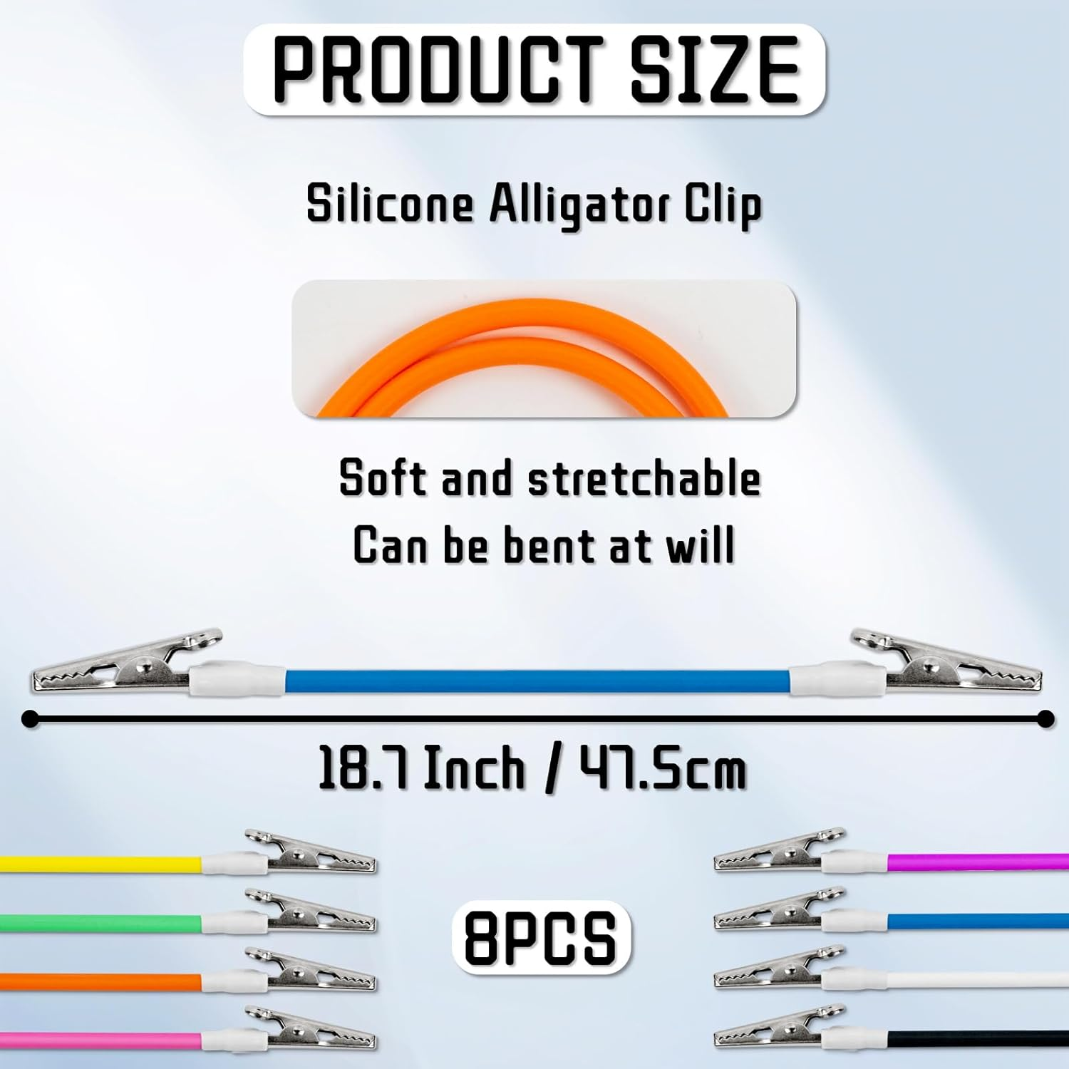 8Pcs Bib Clips Dental Metal Napkin Holder Clip Colorful Silicone Dentist Bib Holder Clip for Napkin,Bib,Face Mask (Multicolor Series) image number 2