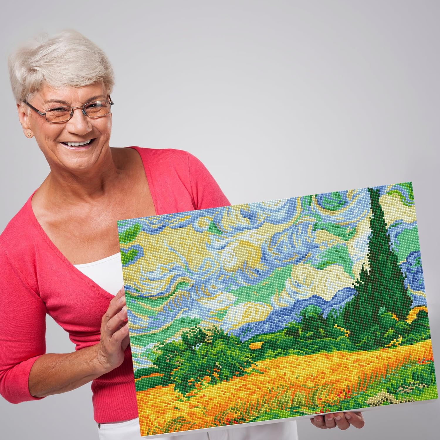 DIAMOND DOTZ DIAMOND DOTZ Wheat Fields (Van Gogh) - 50.8 X 39CM image number 6