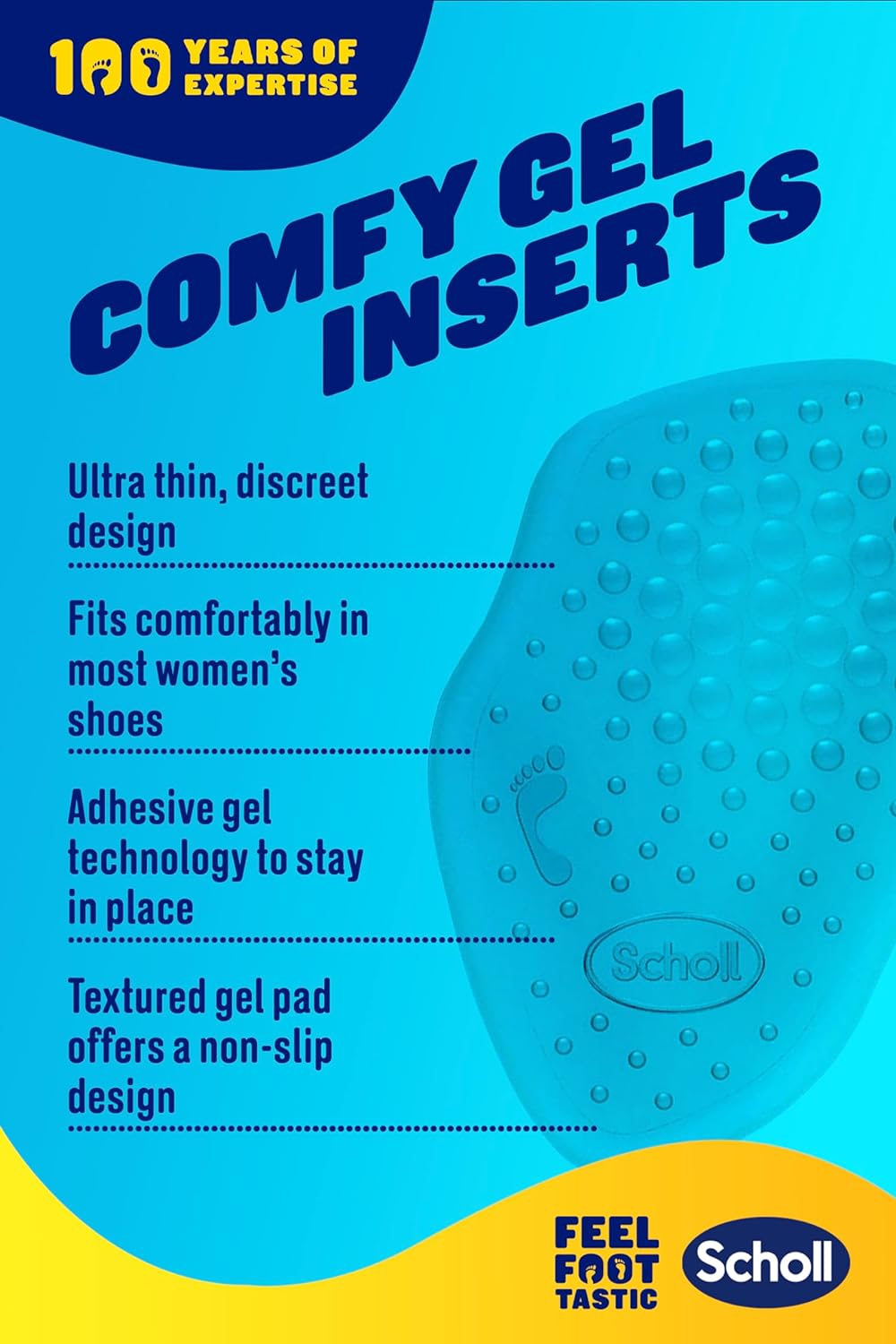 Scholl Party Feet Invisible Gel Heel Cushions image number 2