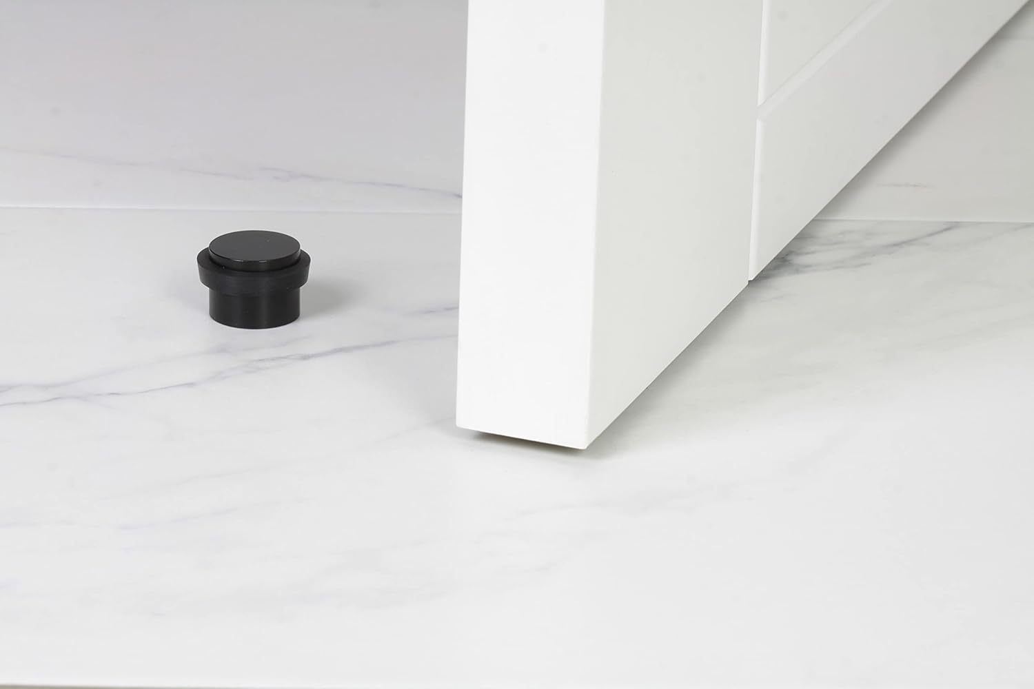 EVI Herrajes | Black Door Stopper | &Oslash;24X20Mm | Adhesive Fixing | Floor Mounted | Stainless Steel Black Finish | Great Adherence | Mod I-163-NG image number 2