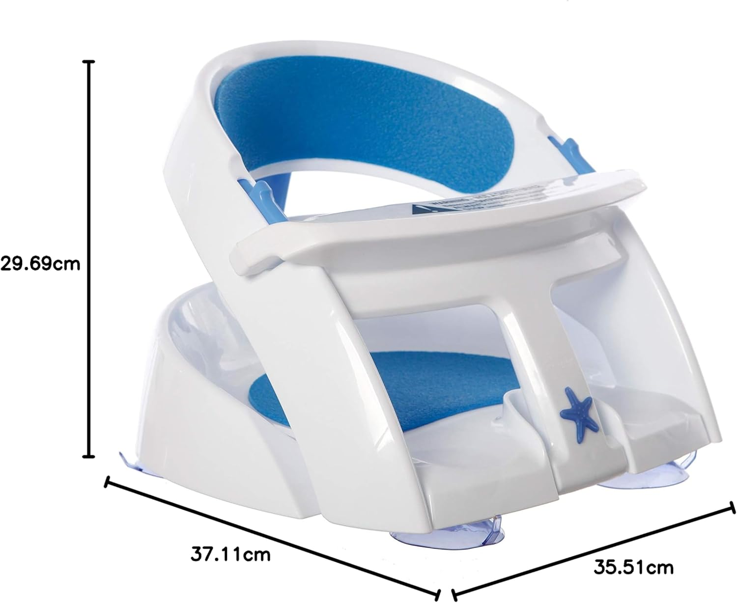 Dreambaby Extra Comfy Baby Bath Seat - Comfortable Baby Bath Support for Toddler Aged 6 to 24 Months - with Heat Sensing Indicator image number 6