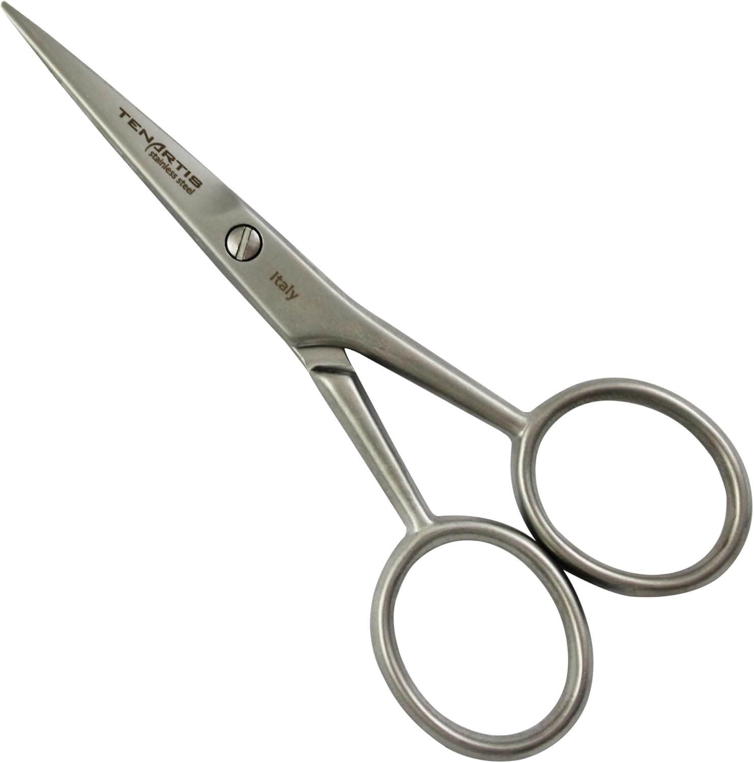 4-Piece Genuine Leather Men'S Grooming Set | Manicure, Pedicure, Beard and Mustache - Tenartis 381 Made in Italy (Beige)