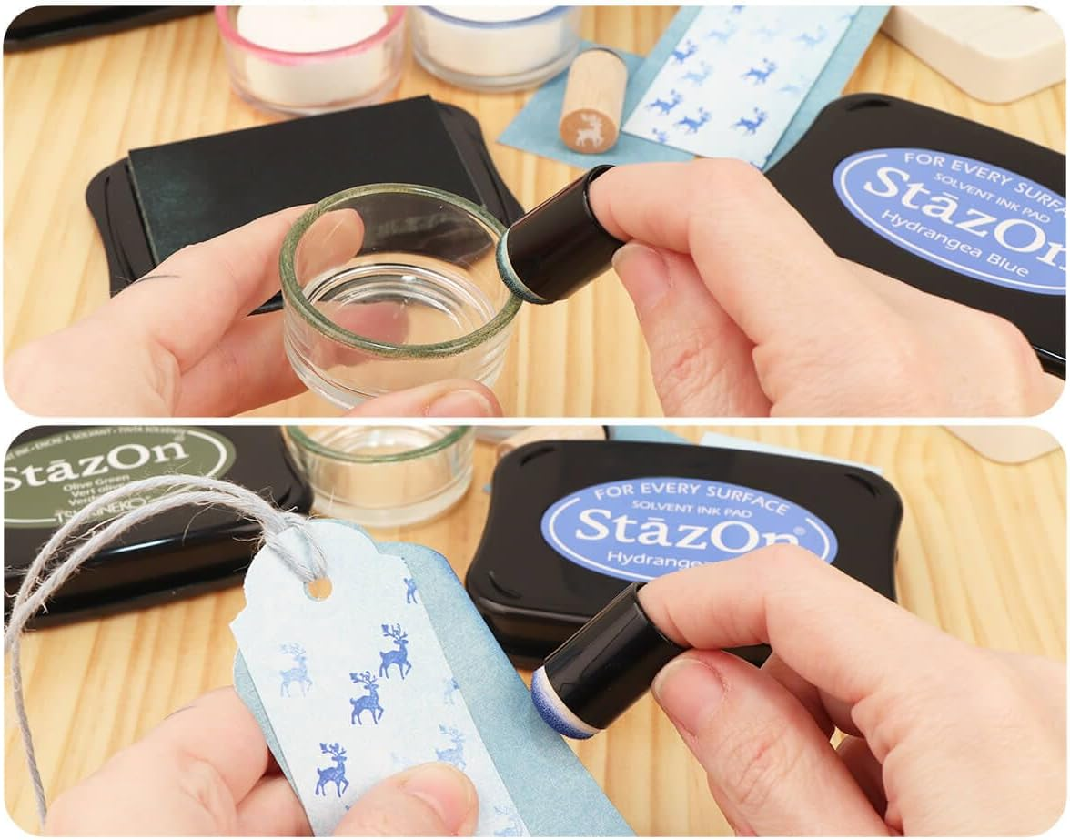 Tsukineko - Stazon Solvent Ink Pad - Jet Black (SZ000031) image number 2