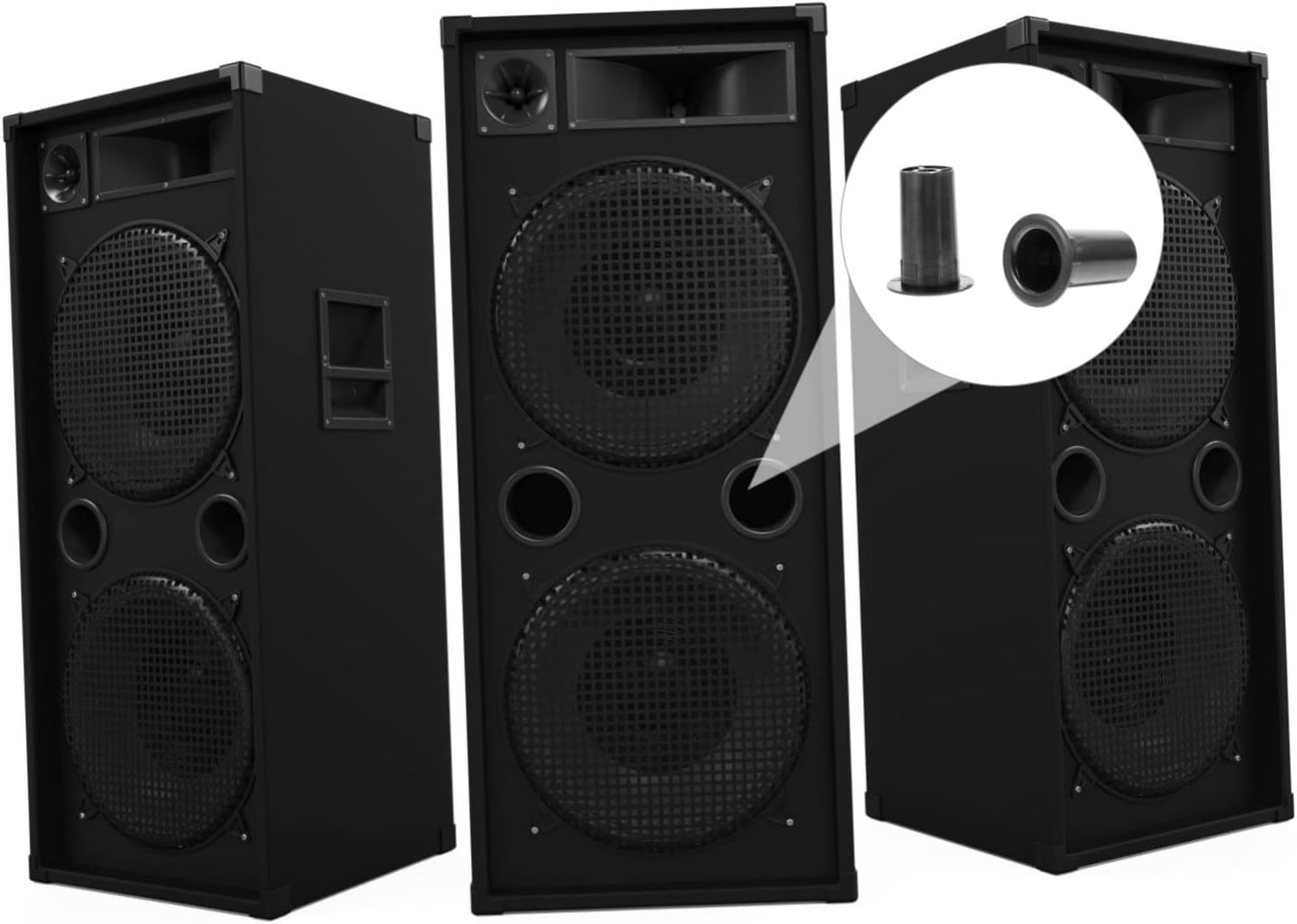 Toddmomy 8Pcs Subwoofer Port Tubes Speaker Hole Bass Reflex Tubes Speaker Port for Audio Cabinet Low Distortion Sound Enhancement Safe Use image number 6