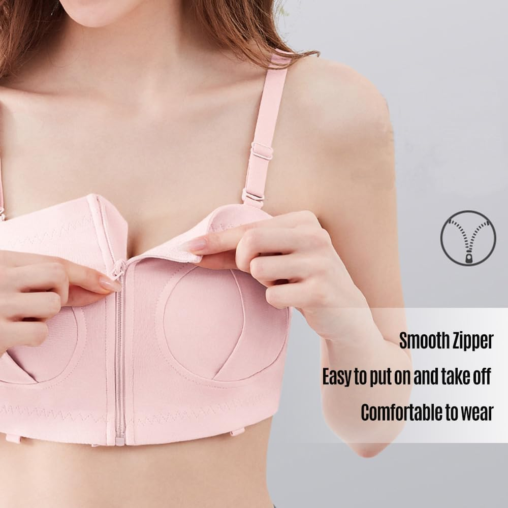 Hands Pumping Bra Adjustable Cotton Pump Bra No Steel Ring Nursing Bra