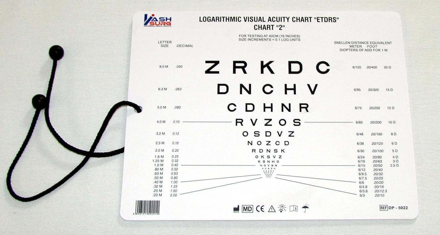 Sloan Letter near Vision Chart with Proportional Spaced DP-5022 image number 1