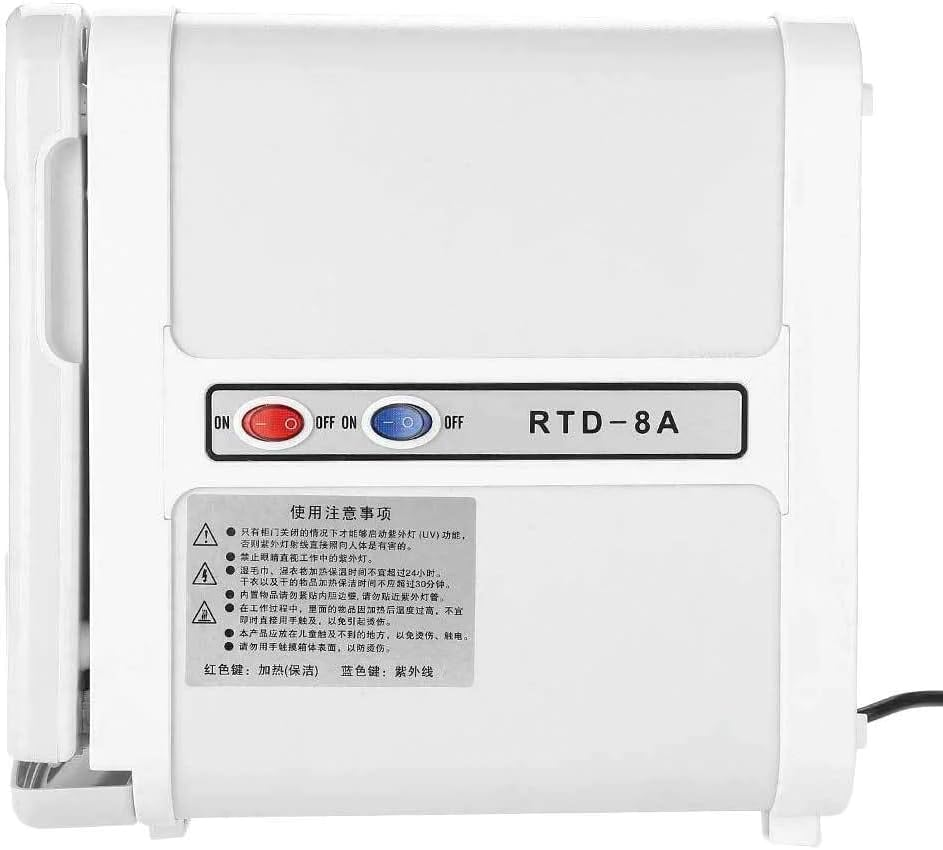 8L White Electric Towel Warmer UV Steriliser Cabinet Small Hot Heater Sanitiser image number 3