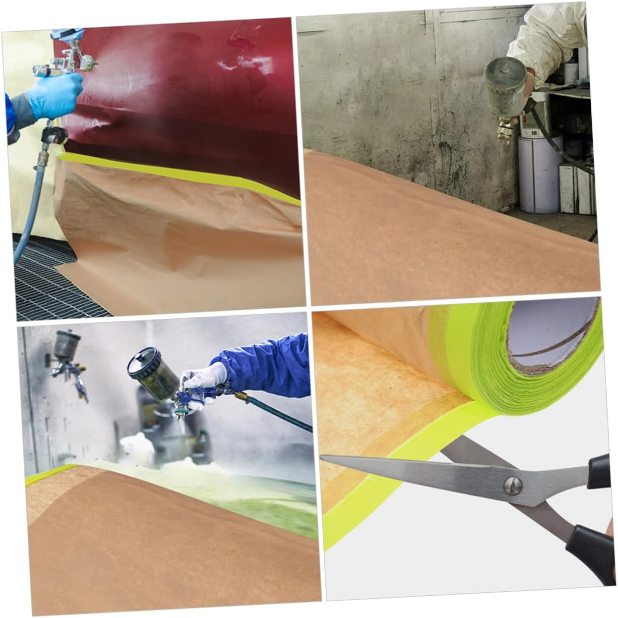 SHOWERORO 4Rolls Masking Film X Semi for Artists Airbrush Graphics Automotive Motorcycle Cutting Templates Design Transfer image number 3