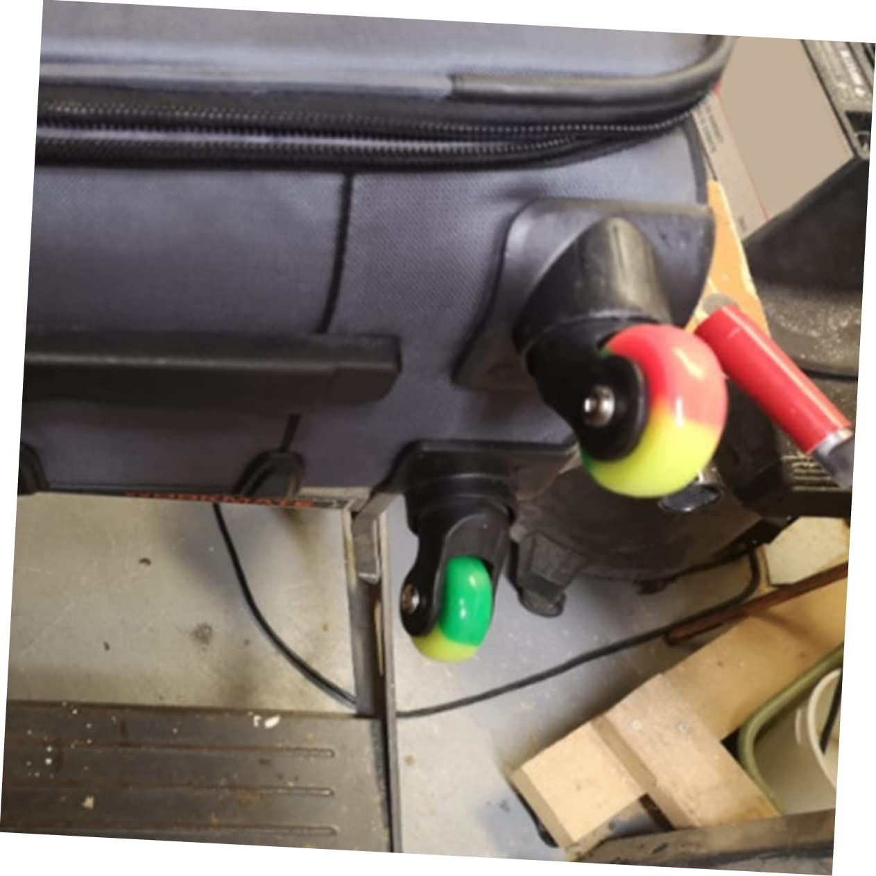 JECOMPRIS 2Sets Sturdy Luggage Sturdy Wheels Replacement Kit for Suitcases Mute Wheel Kit image number 1