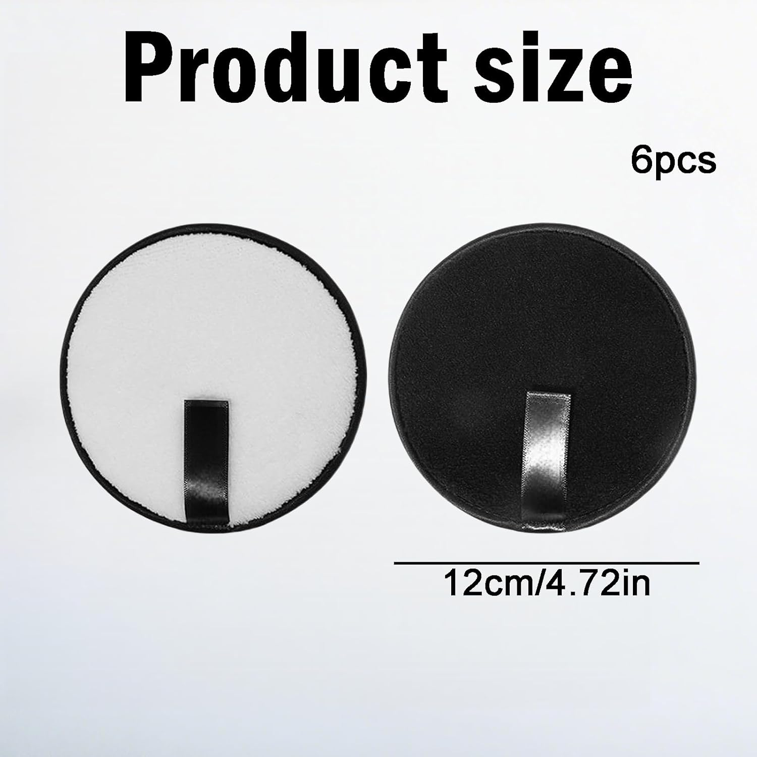 Rylaxzon Reusable Makeup Remover Pads, Face Halo Microfiber Cotton Rounds, Eco-Friendly, Gentle & Effective Face Cloths, Reusable Makeup Remover Pads (6Pcs)