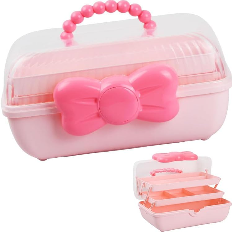 Limcryspp Three-Layer Multi-Purpose Slot-Type Storage Box, Suitable for Children'S Handicrafts, Sewing, Medicine, Tools, Beauty Products and Accessories - Plastic Organizing Box and Box (Rabbit) image number 2