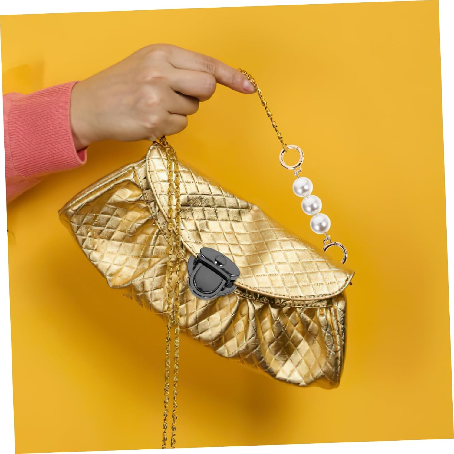 COHEALI 10Pcs Iron round Press Bag Locks DIY Handbag Accessories Gun Black Metal Buckle Set for Purse Making and Craft Supplies image number 6